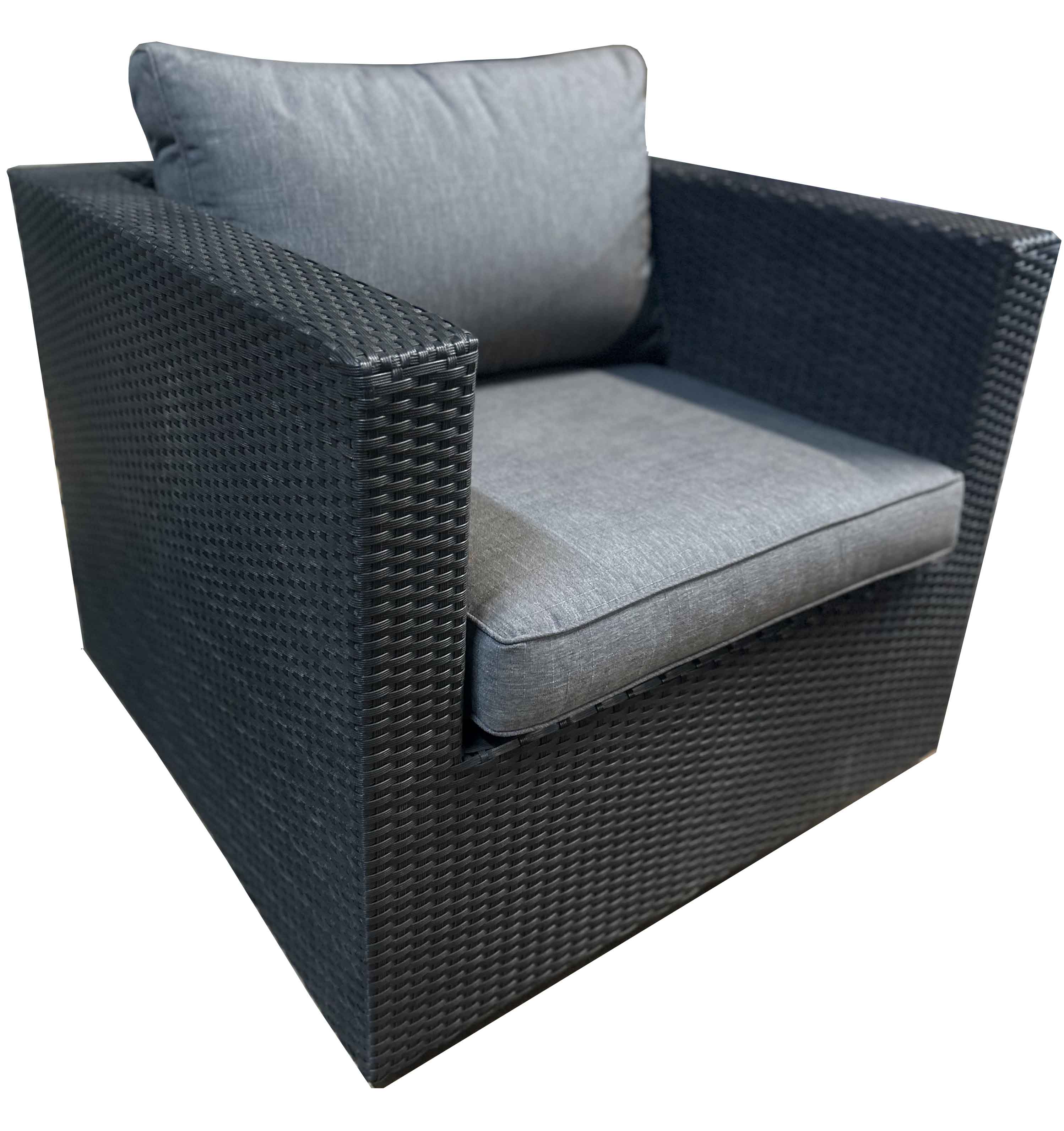 Black Wicker Armchair | Outdoor Furniture Taren Point