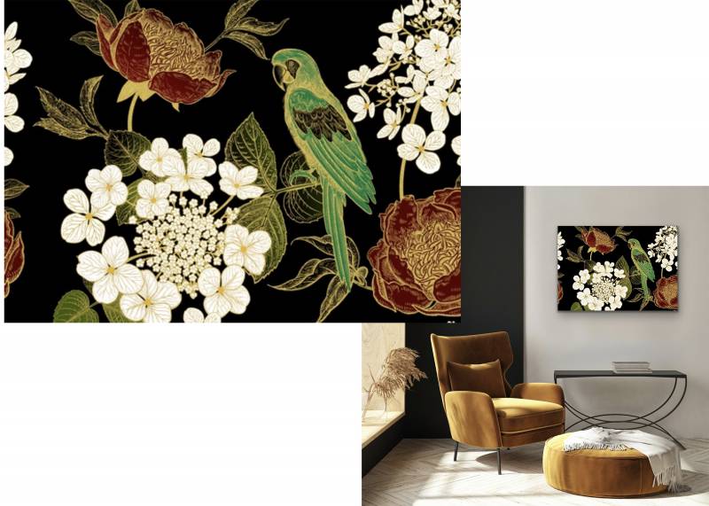 Wall Art - Green Parrot