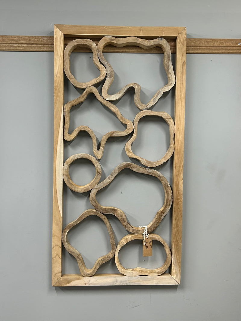 Teak Wall Art - Jeli