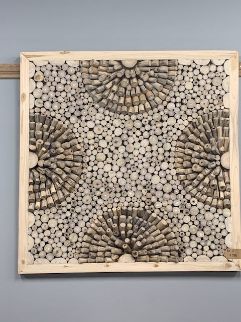 Teak Wall Art Square