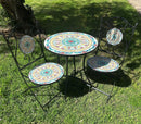 Sicily Mosaic Tile 3pc Patio Set