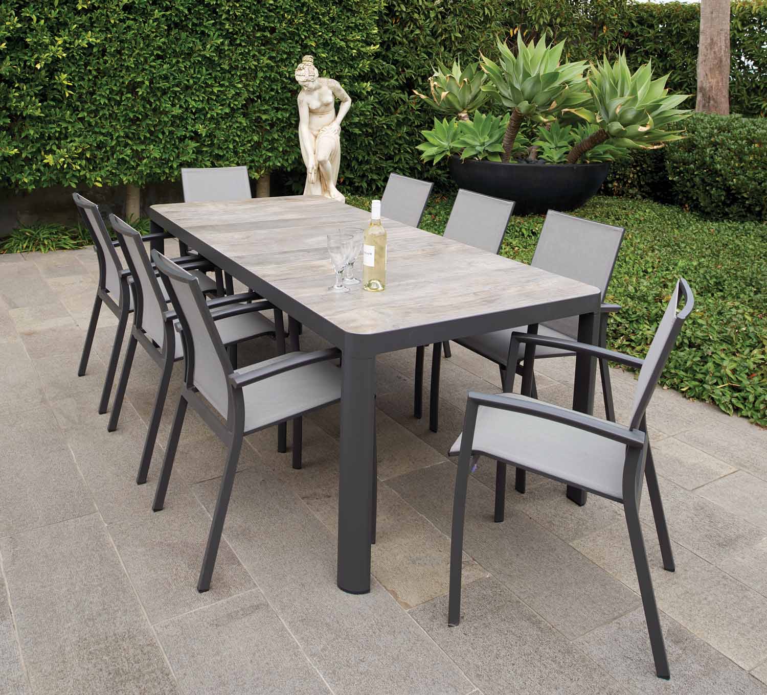 Nebraska 220 Dining Set Outdoor Furniture Taren Point