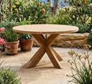 Piazzo Teak 1.2m Round Dining Table