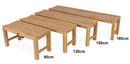 Teak Backless Bench