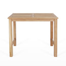 Teak Bar Stool with Backrest Set