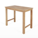 Teak Bar Stool with Backrest Set