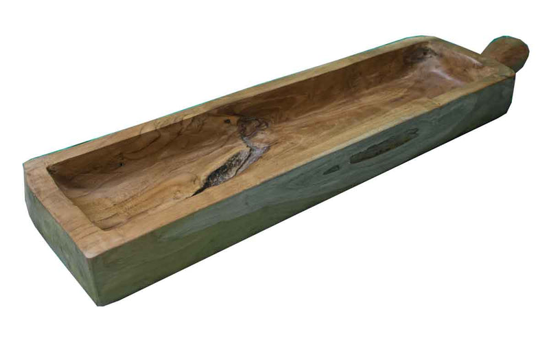 Teak Long Bowl