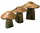Teak Mushroom Sculpture
