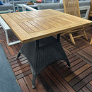 Teak / Wicker Dining Table