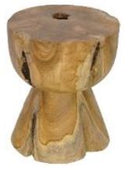 Teak Log Stools