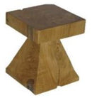 Teak Log Stools