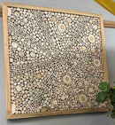 Teak Wall Art Square - Uluwatu