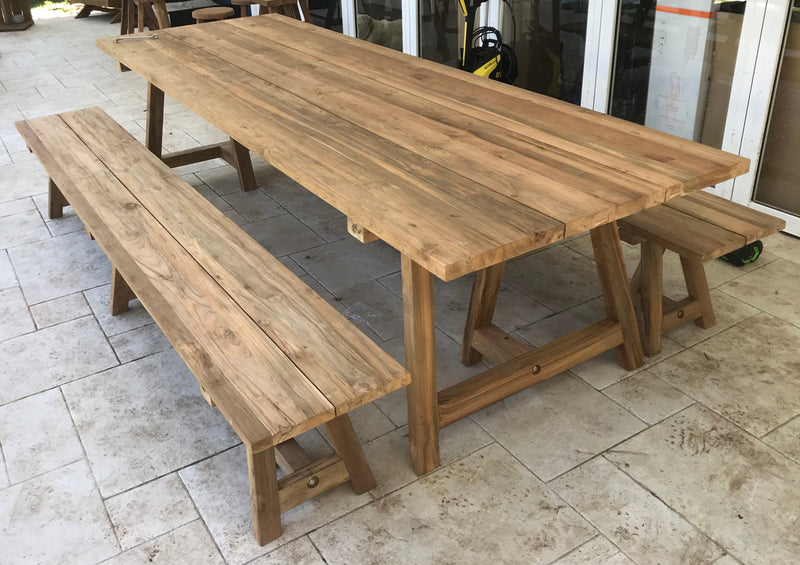 Teak 3m Bench Dining