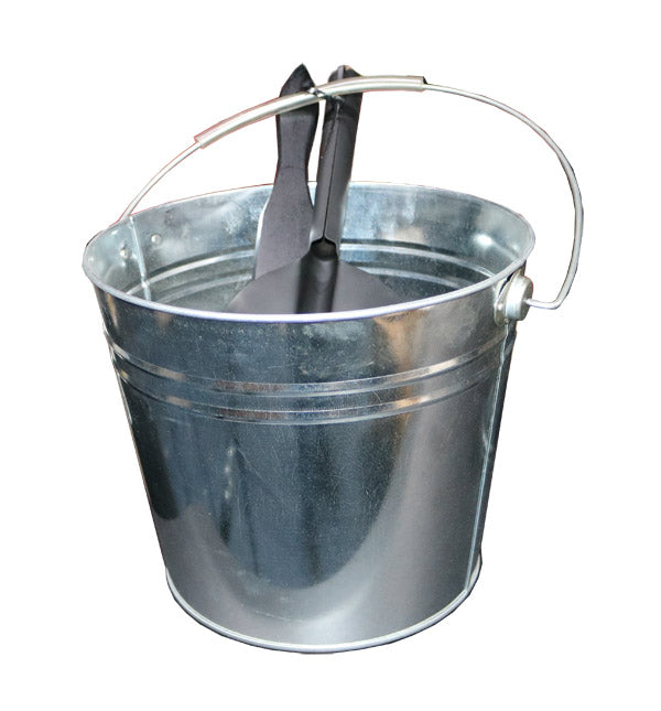Ash Bucket with Shovel & Brush