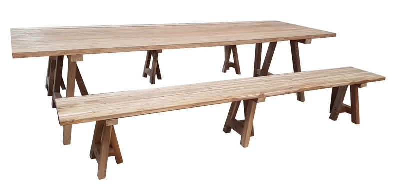 Teak 3m Bench Dining