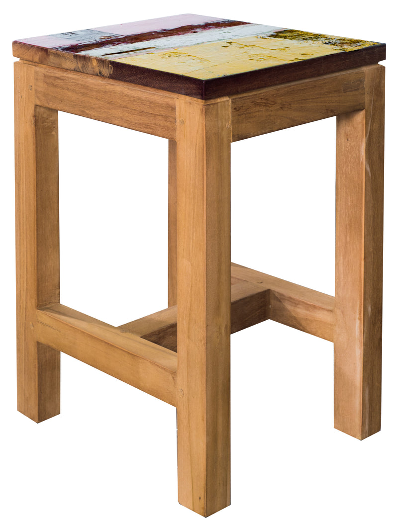 Teak Hocker Stool