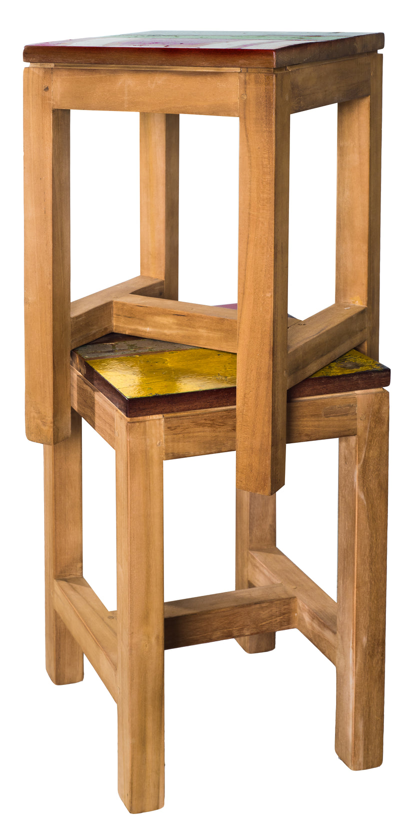 Teak Hocker Stool