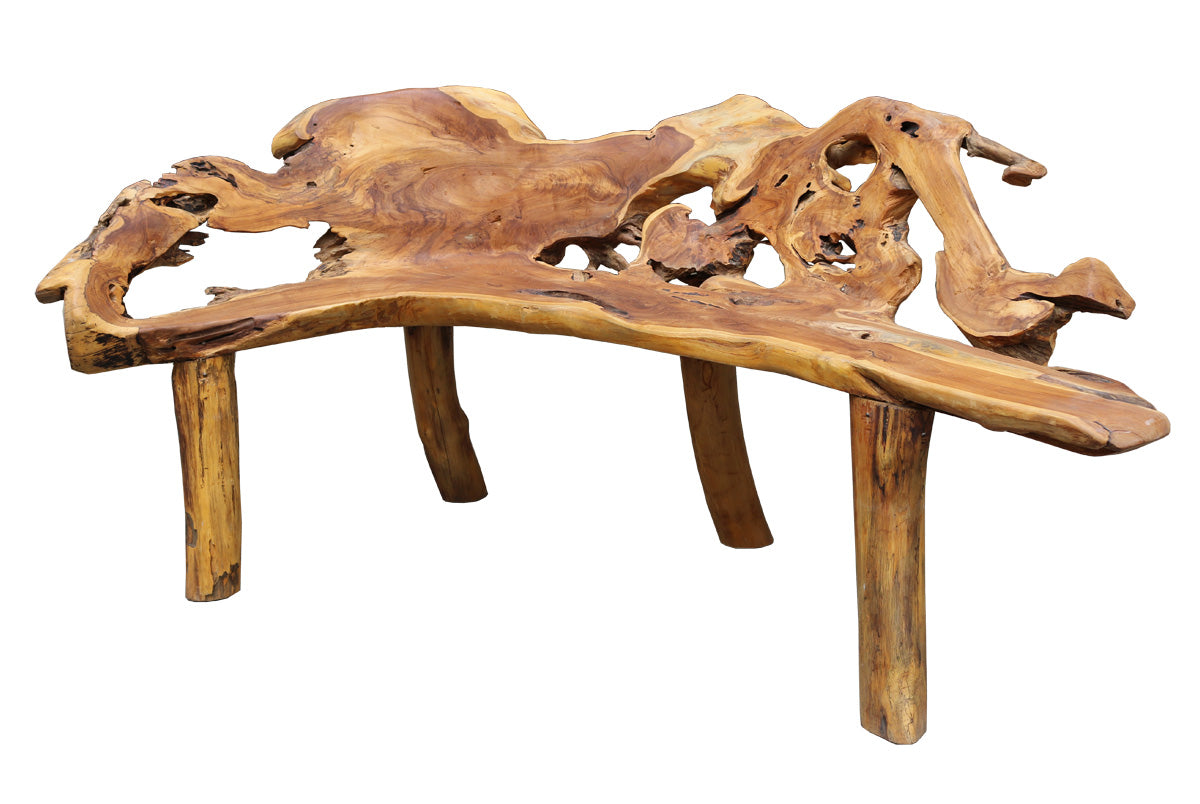 Teak Root Bench Outdoor Furniture Taren Point